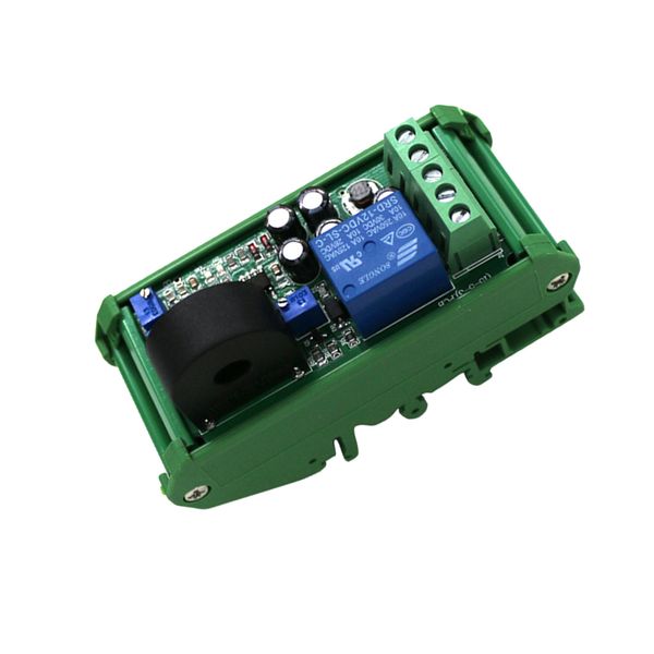 

ac current sensor detection module 0-20a range adjustable liner switch output over-current protection with blue base
