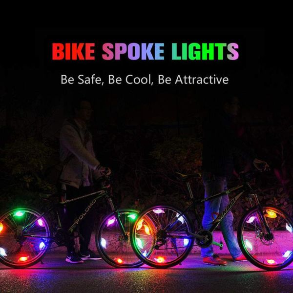 

probe shiny bicycle lights 6pcs night ride lights car bicycle bike cycling wheel tire spoke led light lamp a714