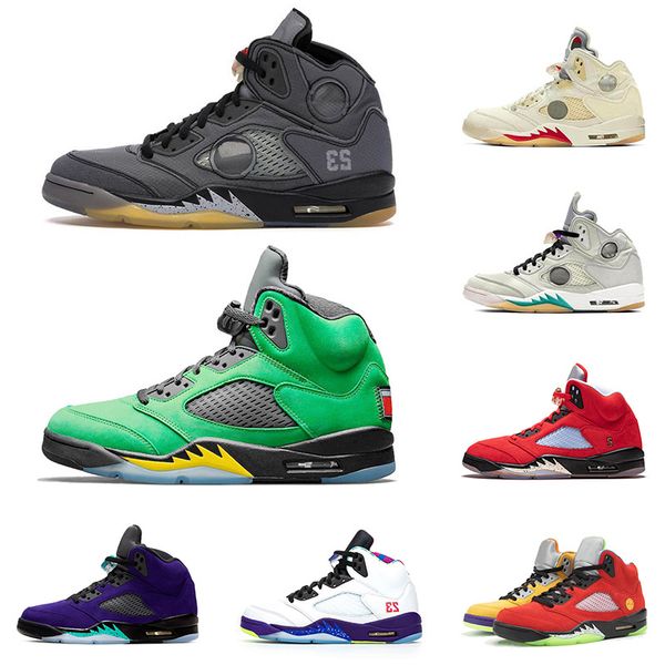 

wholesale 2020 men basketball shoes black muslin se orange jumpman 5 5s sneakers trophy room women trainers sport sneakers 36-47, White;red