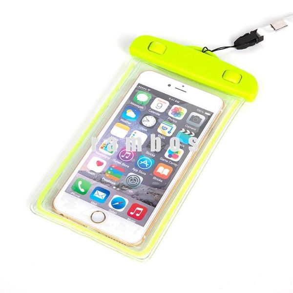 

pvc waterproof cell phone bag case underwater clear transparent smartphone dry pouch cover for iphone 6s