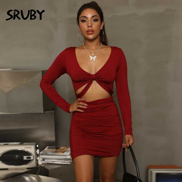 

summer dress women 2020 bodycon club party mini dress elegant long sleeve padded ruched robe vestido, Gray