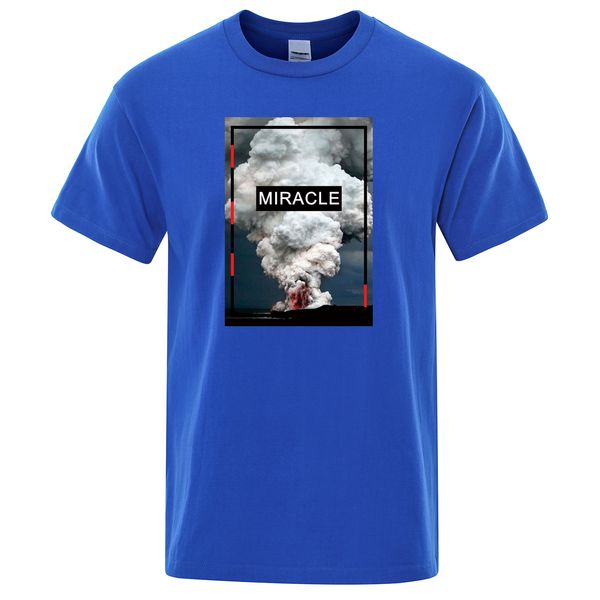 

volcano eruption t-shirt 2019 summer cotton short sleeve men's tshirt volcanic eruption print t shirt men casual tee shirt