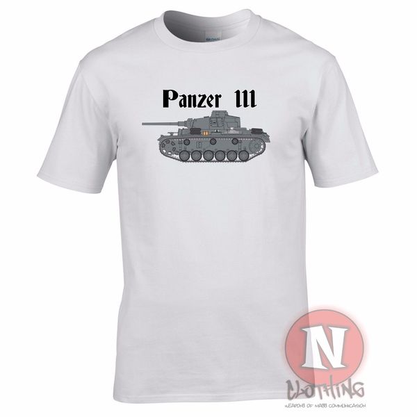 

2019 men cool tee shirt panzer 3 debardeur ww2 allemand militaire artillerie armure t-shirt monde summer t-shirt