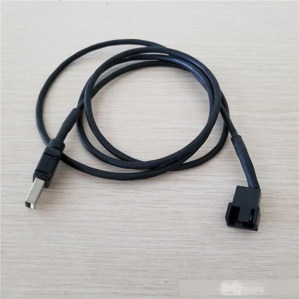 

10pcs/lot usb to micro 4pin / 3pin cooling fan power cable 22awg pure copper 100cm