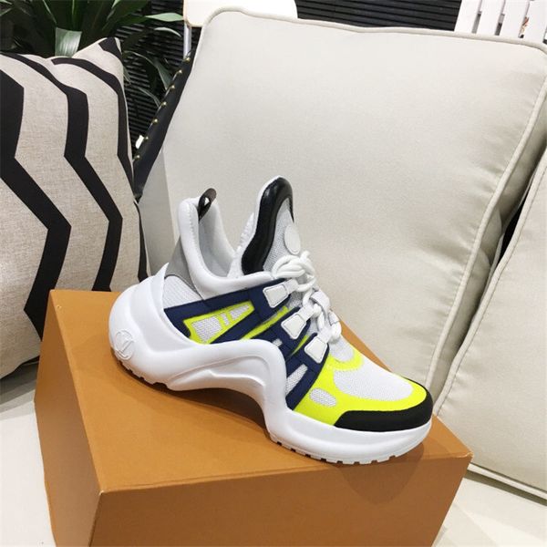 

archlght sneaker white black leather letters printed speed trainer designer men s ms luxury platform casual shoes size 35-44 97