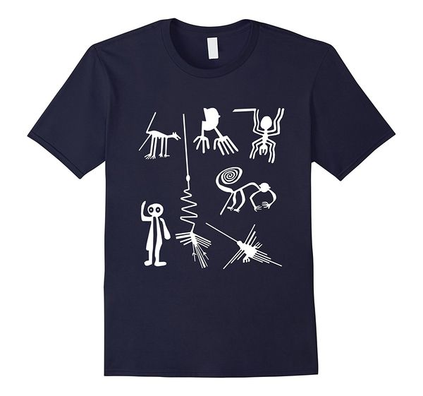 

men's cool short-sleeve t-shirt ancient nazca lines aliens extraterrestrial t shirt