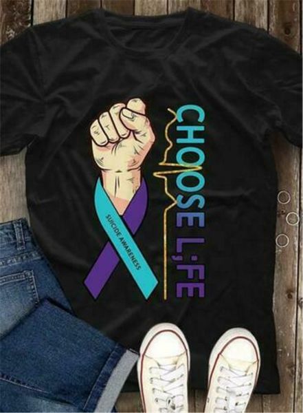 

suicide awareness choose life men t-shirt cotton s-3xl confortable tee shirt