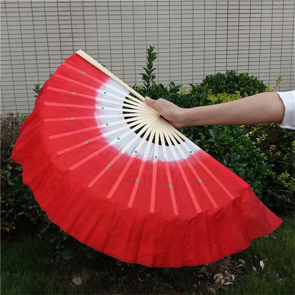 

party favor 100pcs/lot arrival chinese dance fan silk veil 5 colors available for wedding gift