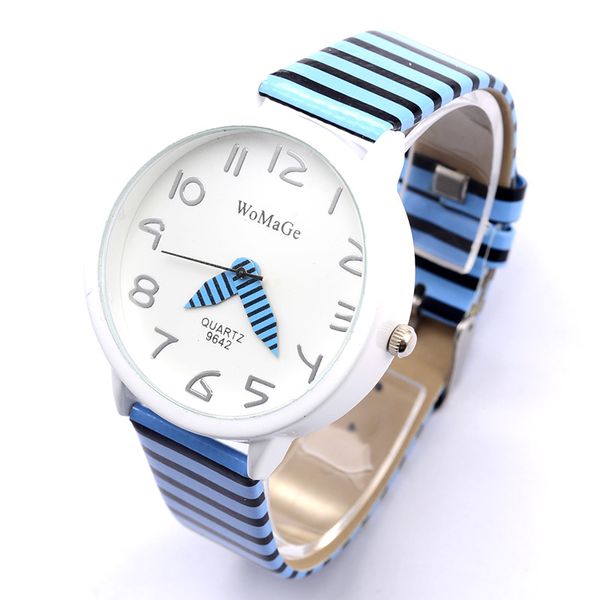 

womage brand relojes para mujer leather band quartz wrist watches women clock fashion casual ladies watch zegarek damski, Slivery;brown