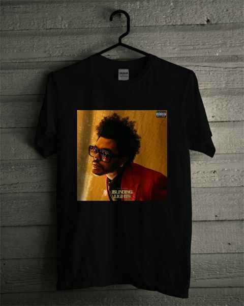 

the weeknd blinding lights album cover t shirt