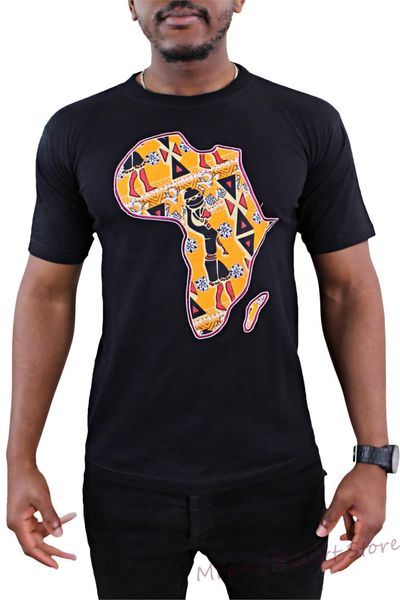 

african t-shirt custom t shirt african super wax tshirt africa men shirt africa map tee shirt ankara embroidery design t-shirt