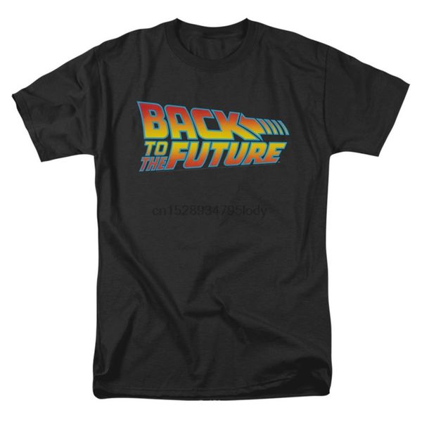 

back to the future men's logo t-shirt black
