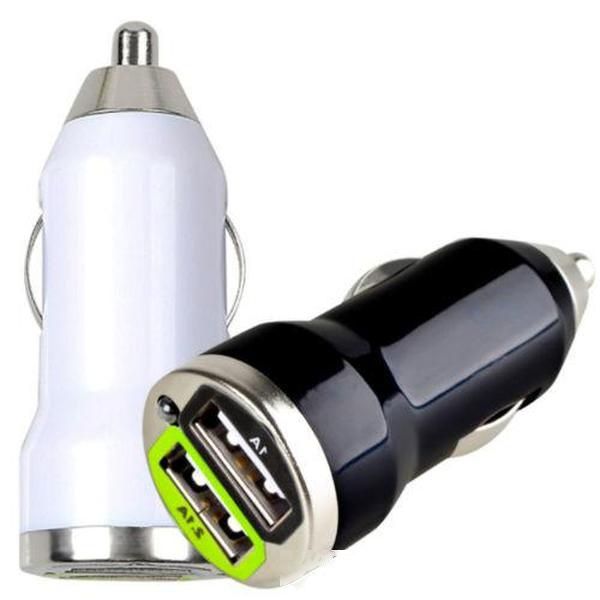 

car charger adapter 3.1a for iphone 4 5 6 lg htc samsung phone white black color