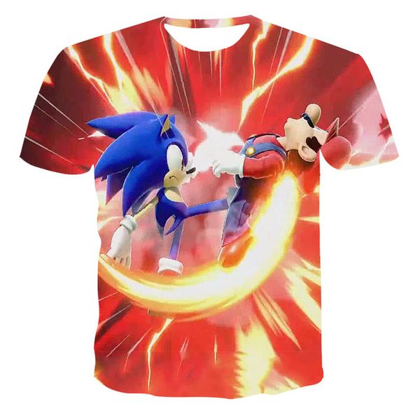 

men cartoon sonic hedgehog blue girls baby 3d print shirts comics comics hentai men clothing