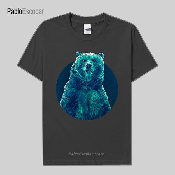

animal graffiti big bear funny print men t shirt short sleeve clothes o-neck cotton popular graphic tees streetwear new 11