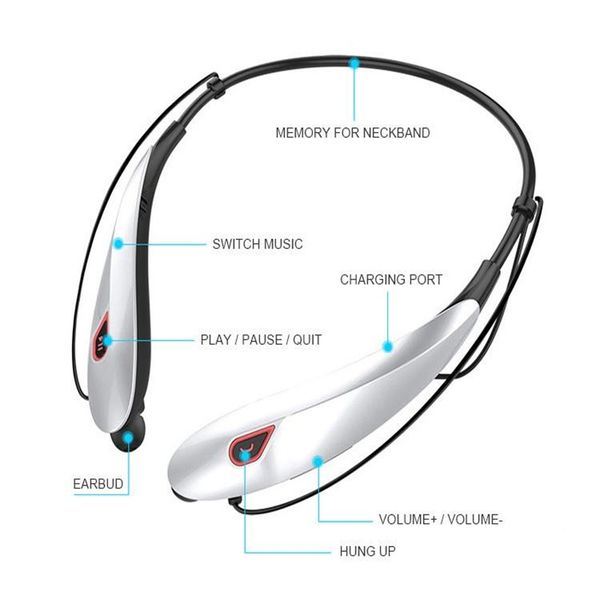 

bluetooth wireless headphones with hard retail package y98 csr 4.1 neckband sports earphones headsets with mic dhl ing