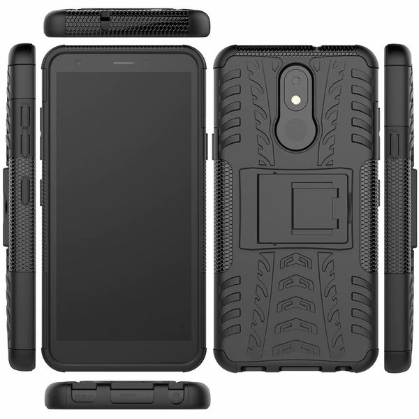 

2 in 1 comb armor hybrid impact kickstand cases case for lg v50s g8x k30 q60 k50 x6 v50 g8 stylos 5 2019