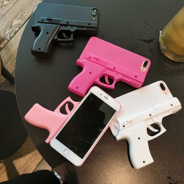 

for iphone 11 pro max fashion 3d interesting gun phone cases for iphone 6 7 8 plus x xs max xr soft silicone pistol toy shell