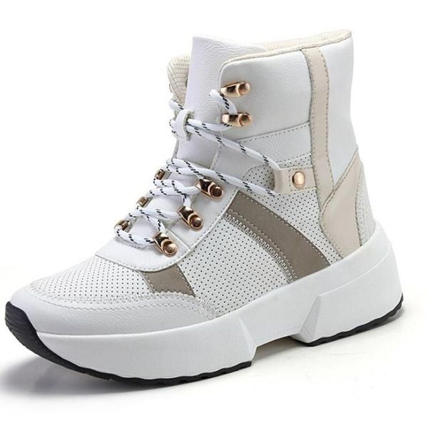 

boots autumn fashion women snow non-slip winter plus velvet platform waterproof and warm casual cotton shoes ll682, Black