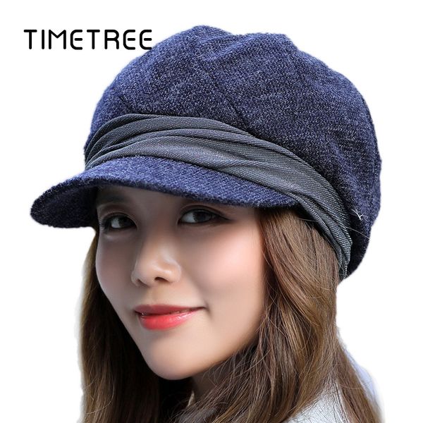 

мода chic шапочки зимы женщин шерсти берет hat navy blue soft шляпы plus бархатные загустители береты шапки ветрозащитный берета hatcaps, Blue;gray