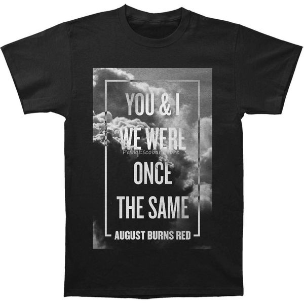 

августо burns red men's после того, как same slim fit t-shirt black homme plus размер футболочка мужчина летние топы футболка бренд