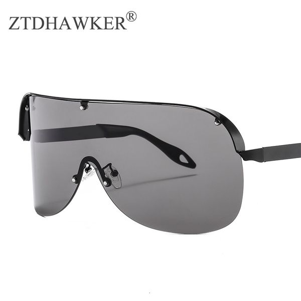 

big frame the new one-piece sun for women integrated personality windshield sunglasses glasses, White;black