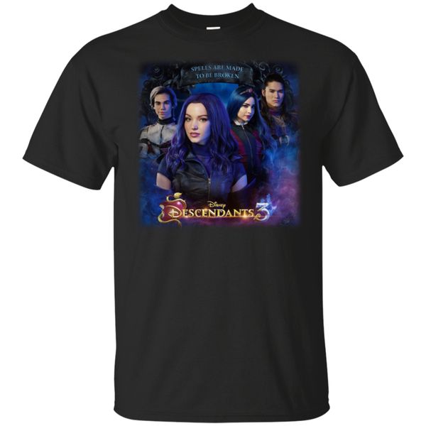 

d sney descendants 3 cameron boyce 2020 new t-shirt navy-black for men-women classic unique tee shirt