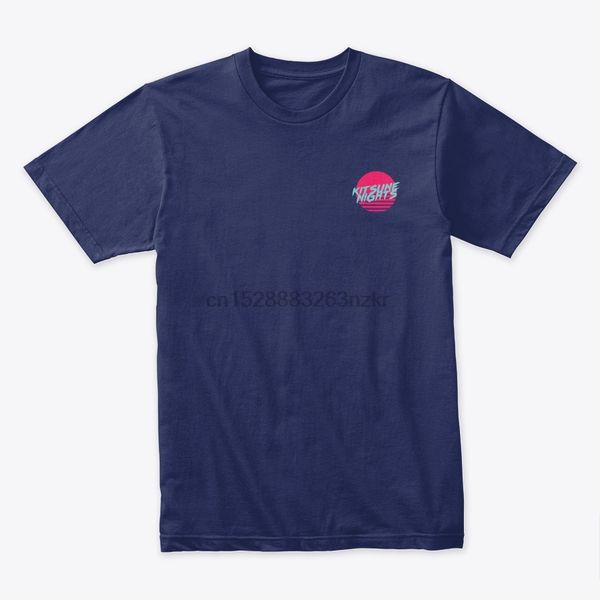 

мужчины футболка kitsune ночи карманный tee женщины t-shirt