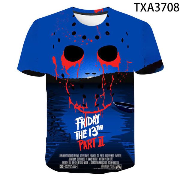 

and new friday the 13th clothing wild street trend 3d print shirts kawaii comics anime men clothing