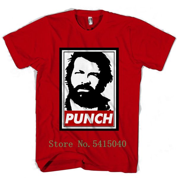 

punch bud bud spencer men's women's t shirt leisure men fashion print tees