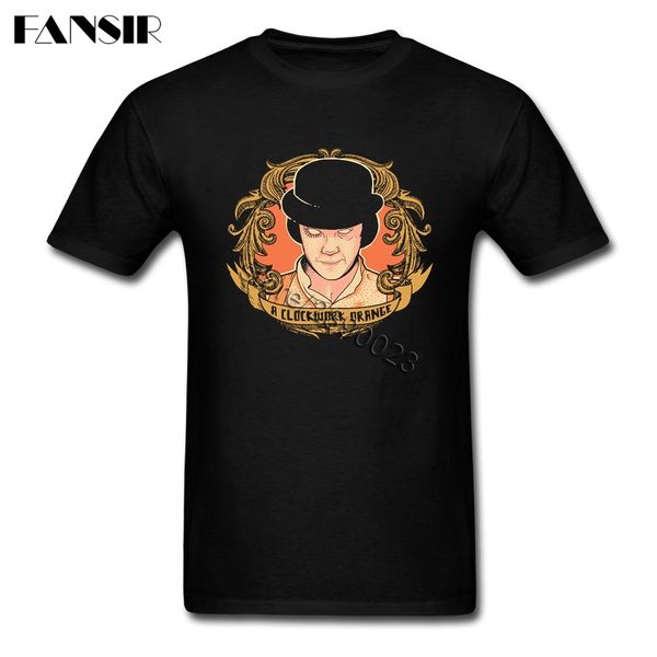 

забавный фильм заводной апельсин tshirt человек с коротким рукавом хлопок мужчины пользовательские tshirt streetwear over size