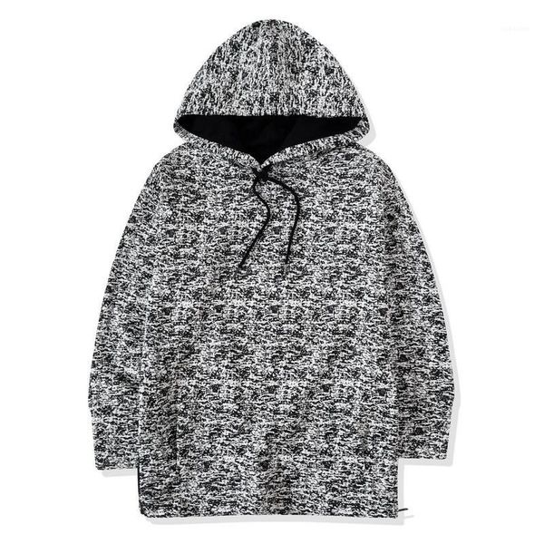 

zipper hooded loose male sweatshirts gdragon pullover hiphop casual homme gd spring mens snowflake hoodies side, Black