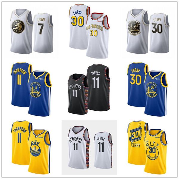

new men 30 curry klay 11 thompson jersey kevin 7 durant 11 irving men college jerseys 05, Black