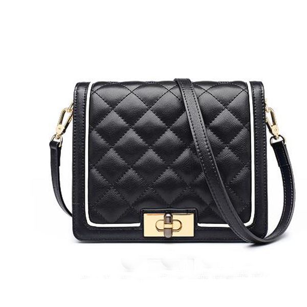 

laorentou new women leather handbags quality cowhide fashion diamond lattice women bag leather shoulder crossbody bag
