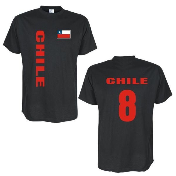 

summer 2019 100% cotton 100% cotton print mens summer o-neck chile country flag t shirt company