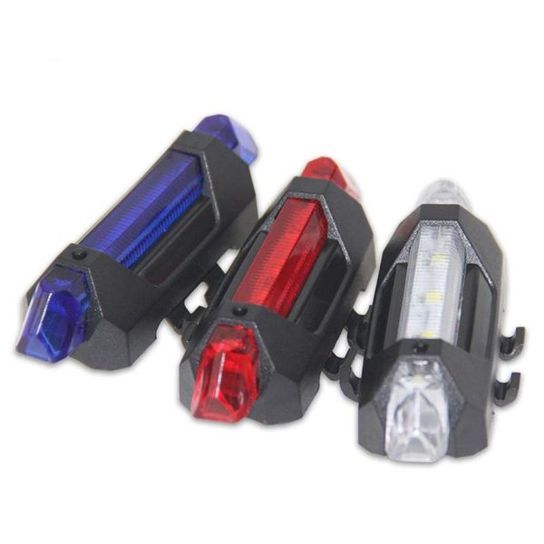 

bicycle light waterproof rear tail light led safety warning mtb rechargeable usb bicycle tail portable