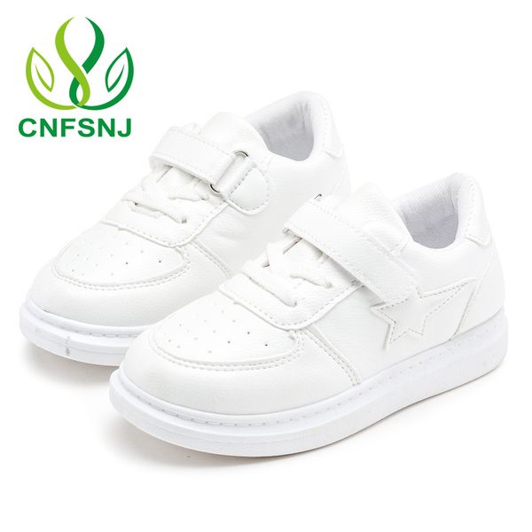 

cnfsnj autumn winter kids children sneakers boys girls shoes brand white black school flat sport shoes for teenage 26-36