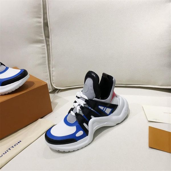 

archlght sneaker white black leather letters printed speed trainer designer men s ms luxury platform casual shoes size 35-4