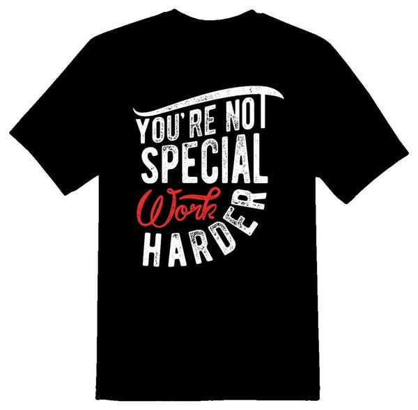 

работа harder вы не special tee shirt black or white спортивная майка