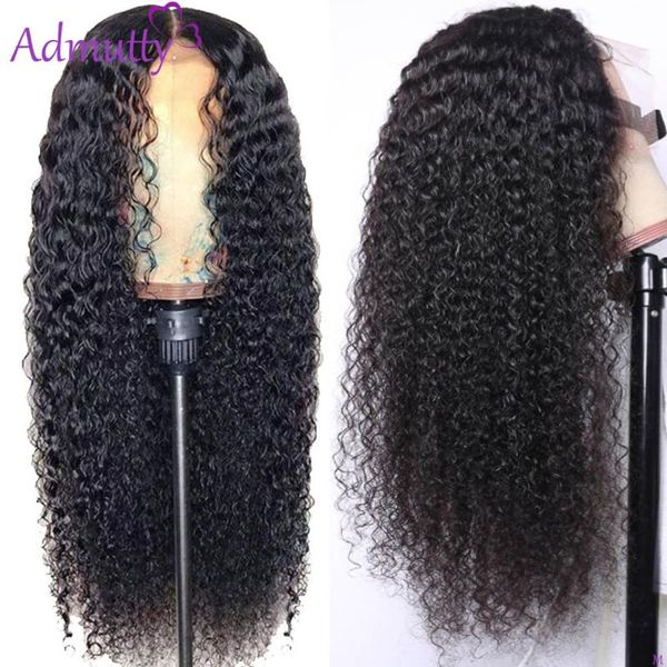 

curly lace front wig hd transparent lace front human hair wigs 13x6 4x4 13x6 wig peruvian remy 180 density, Black;brown