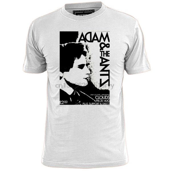 

adam and the ants clouds inspirerd mens gig ticket poster t shirt punk new wave