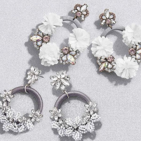 

lady bohemian ba trendy handmade beaded earrings jewelry women wedding tassel fringed drop dangle earring party gift bijoux, Silver