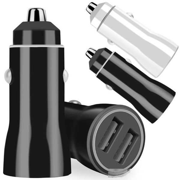 

2.4a dual usb ports car charger auto power adapter for iphone samsung s8 s10 htc android phone gps speaker mp3