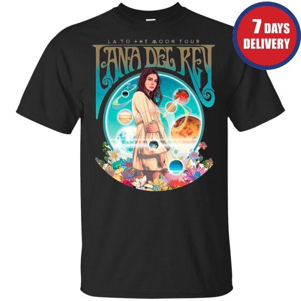 

lana del rey t shirt men women summer fanart classic black cotton full size fashion plus size tee shirt