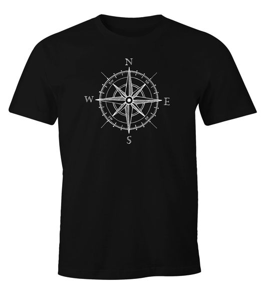 

print t-shirt summer style herren t-shirt wind-rose kompass segeln summer o-neck