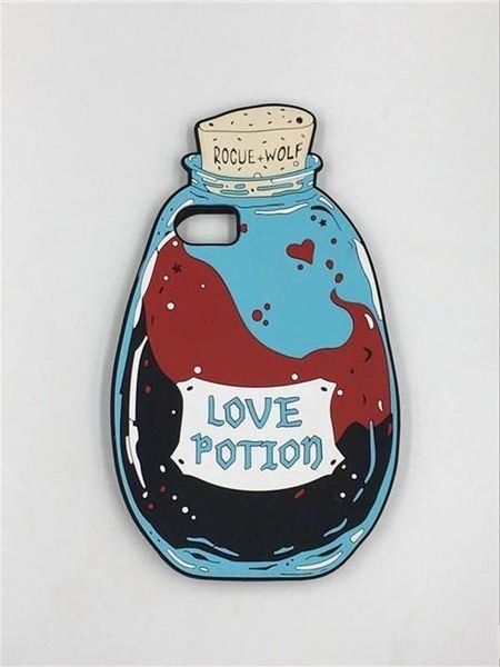 

soft cute bottle love potion unicorn pattern phone case for iphone x 8 7 plus case 6s 6 silicone cover for iphonex ix capa