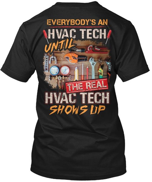 

мужчины футболка высокий hvac tech рубашка (4) женщины тенниска