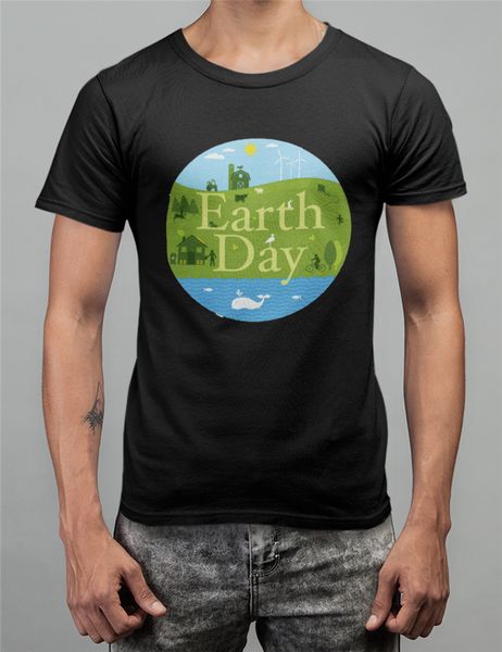 

new earth day black men's t-shirt size s-5xl digital printed tee shirt