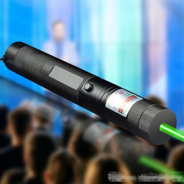 

green laser pointer pen adjustable focus lit match leisure 303 keyed star 22mmx158mm (not included battery) 200pcs/lot crexpress
