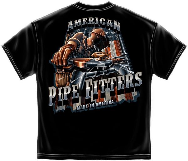 

pipe fitter t-shirt american worker wrench tools usa union tee s m l xl xxl xxxl tee shirt fashion cool